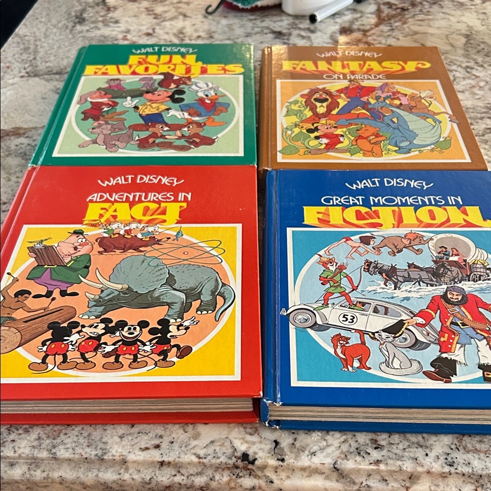 Disney Storybook Set - Red, Green, Blue, Brown Covers